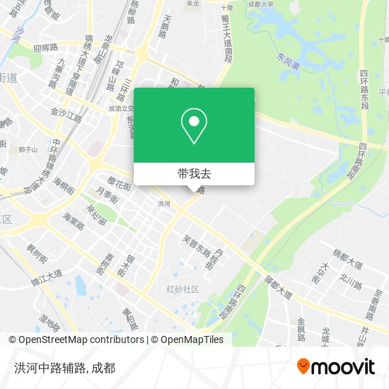 洪河中路辅路地图