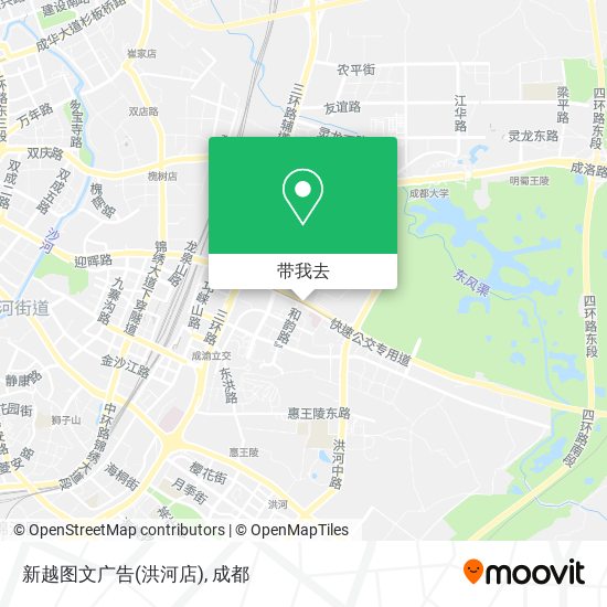 新越图文广告(洪河店)地图