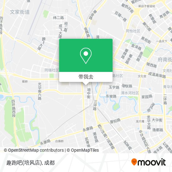 趣跑吧(培风店)地图