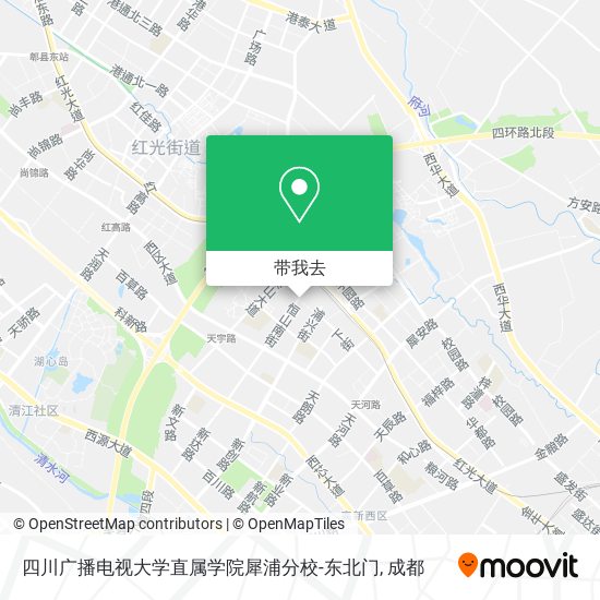四川广播电视大学直属学院犀浦分校-东北门地图