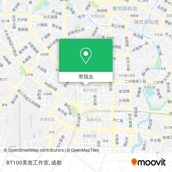 BT100美发工作室地图