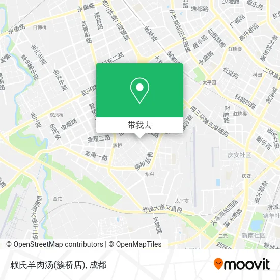 赖氏羊肉汤(簇桥店)地图