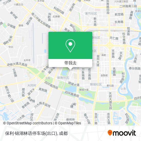 保利·锦湖林语停车场(出口)地图