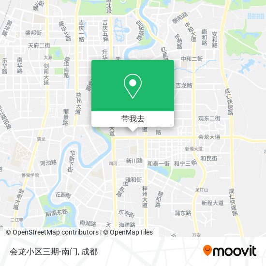 会龙小区三期-南门地图