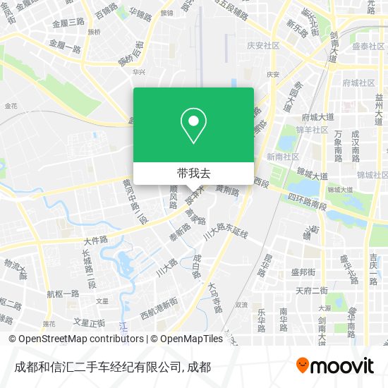 成都和信汇二手车经纪有限公司地图