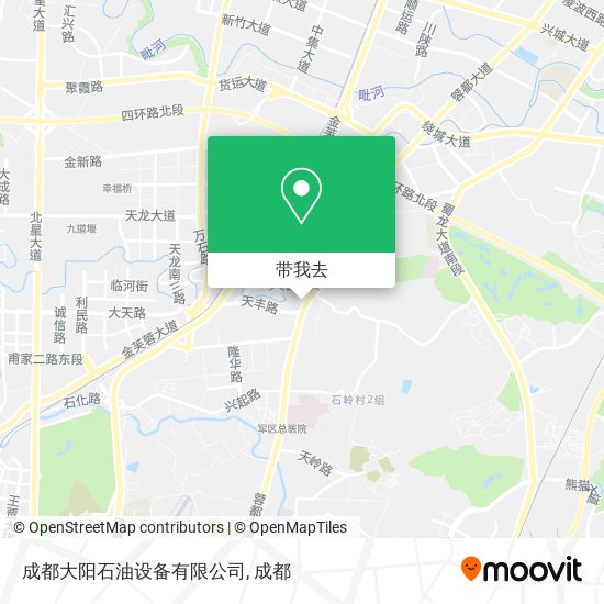 成都大阳石油设备有限公司地图