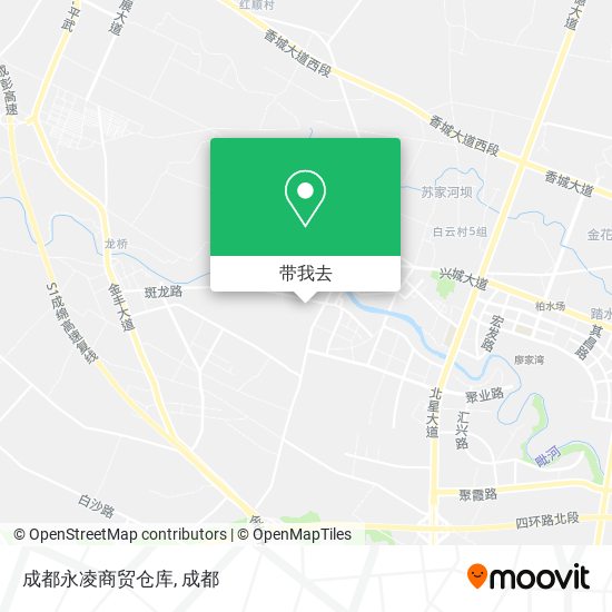 成都永凌商贸仓库地图
