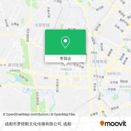 成都市梦煜毅文化传播有限公司地图