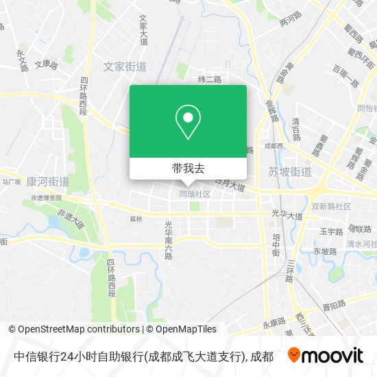 中信银行24小时自助银行(成都成飞大道支行)地图
