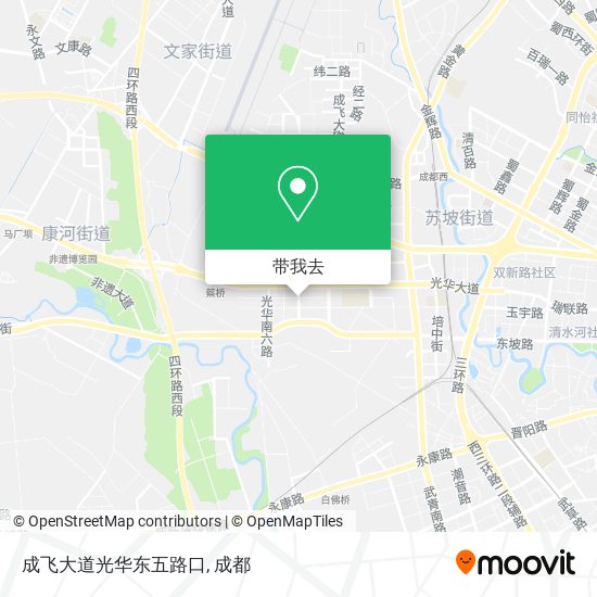 成飞大道光华东五路口地图