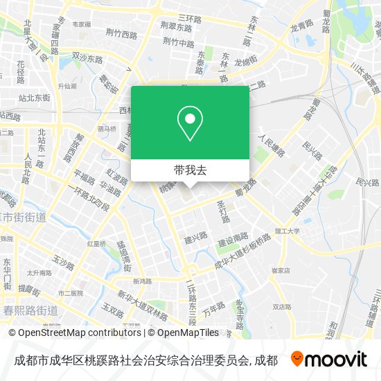 成都市成华区桃蹊路社会治安综合治理委员会地图