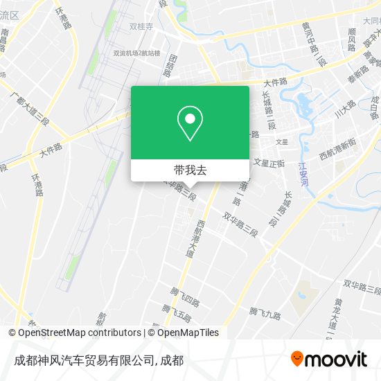 成都神风汽车贸易有限公司地图