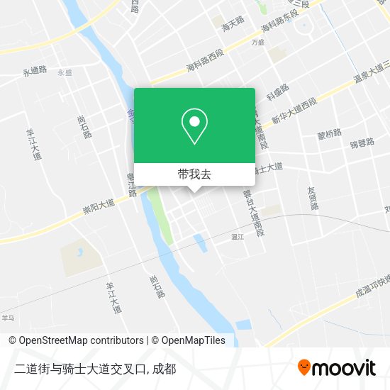 二道街与骑士大道交叉口地图