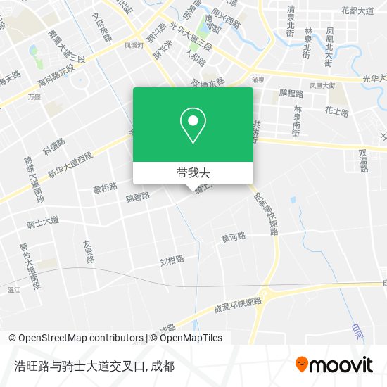 浩旺路与骑士大道交叉口地图