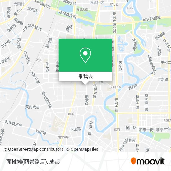 面摊摊(丽景路店)地图