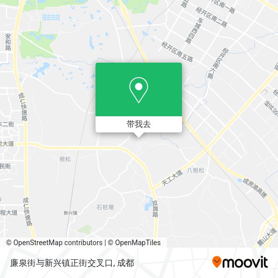 廉泉街与新兴镇正街交叉口地图