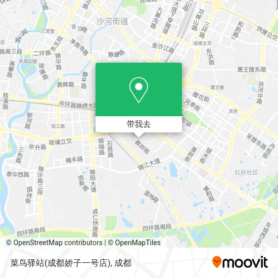 菜鸟驿站(成都娇子一号店)地图
