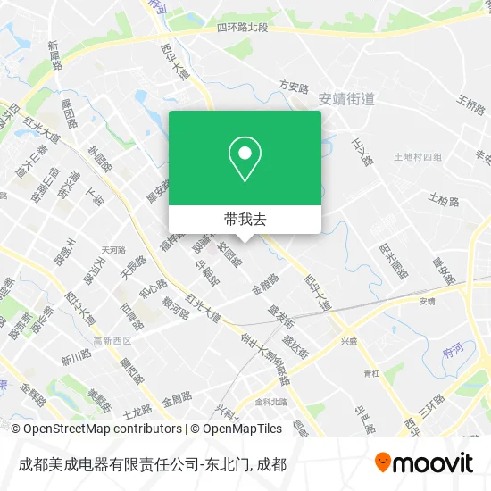 成都美成电器有限责任公司-东北门地图