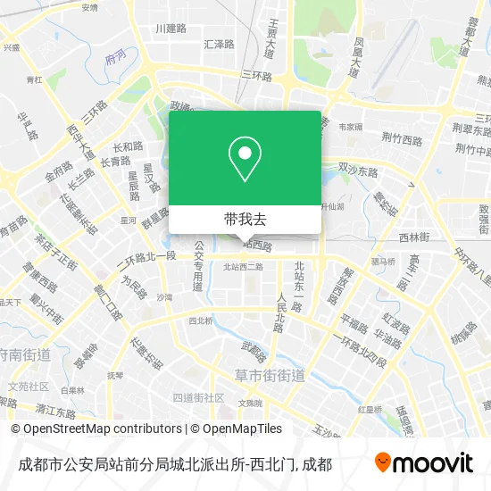 成都市公安局站前分局城北派出所-西北门地图