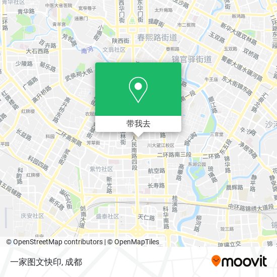 一家图文快印地图