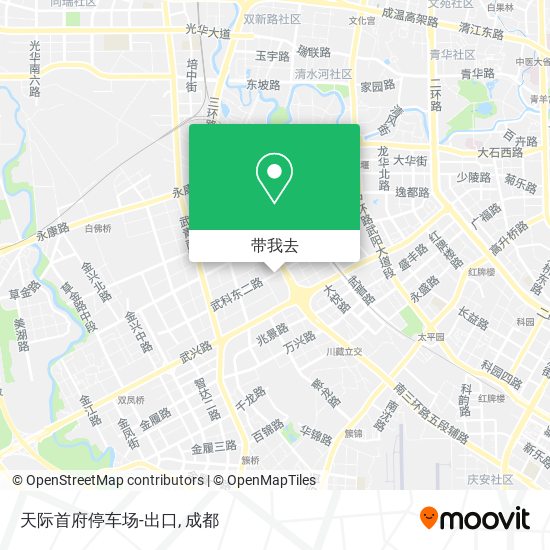 天际首府停车场-出口地图