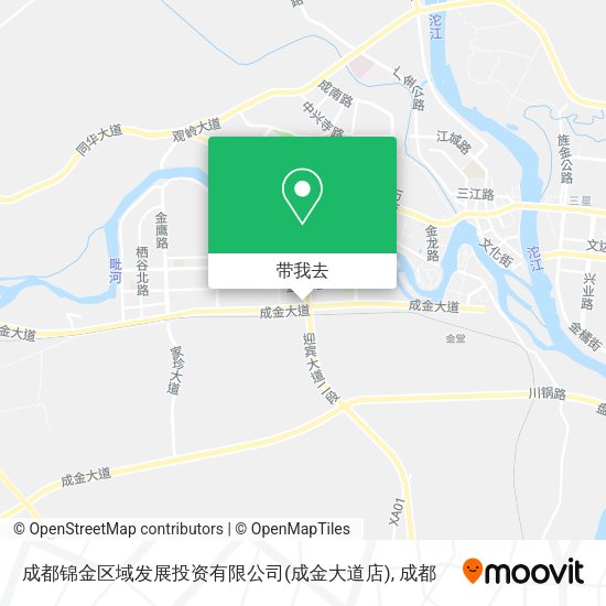 成都锦金区域发展投资有限公司(成金大道店)地图