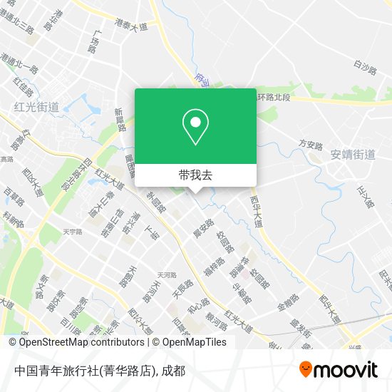 中国青年旅行社(菁华路店)地图