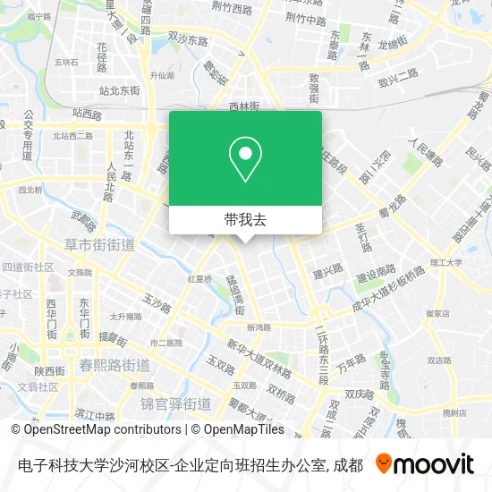 电子科技大学沙河校区-企业定向班招生办公室地图