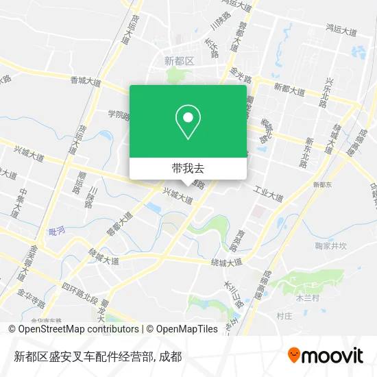 新都区盛安叉车配件经营部地图