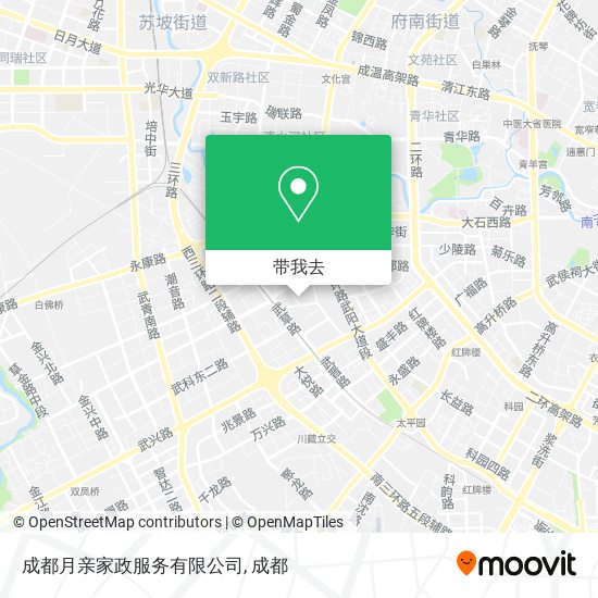 成都月亲家政服务有限公司地图