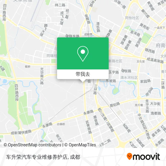 车升荣汽车专业维修养护店地图