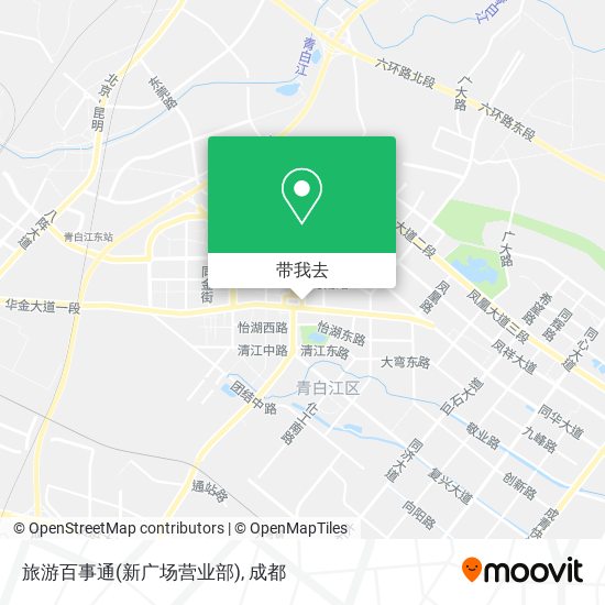 旅游百事通(新广场营业部)地图