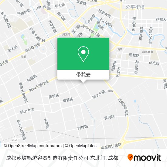 成都苏坡锅炉容器制造有限责任公司-东北门地图