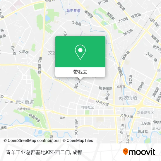 青羊工业总部基地K区-西二门地图