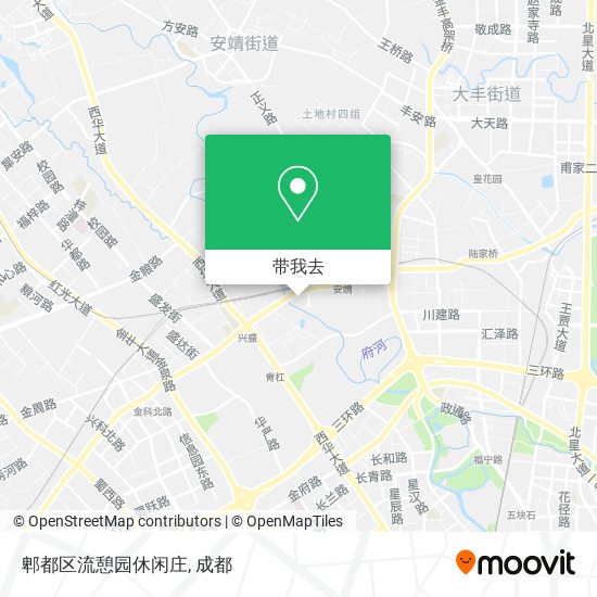 郫都区流憩园休闲庄地图