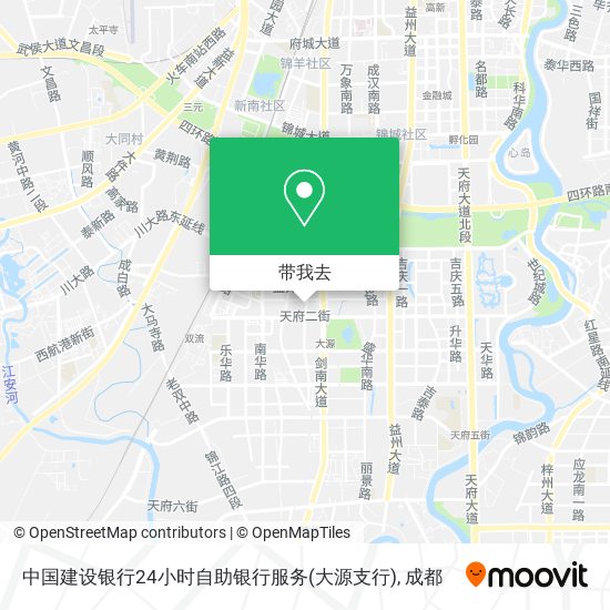 中国建设银行24小时自助银行服务(大源支行)地图