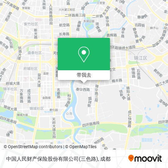 中国人民财产保险股份有限公司(三色路)地图