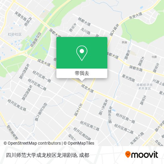 四川师范大学成龙校区龙湖剧场地图
