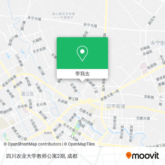 四川农业大学教师公寓2期地图