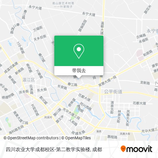 四川农业大学成都校区-第二教学实验楼地图