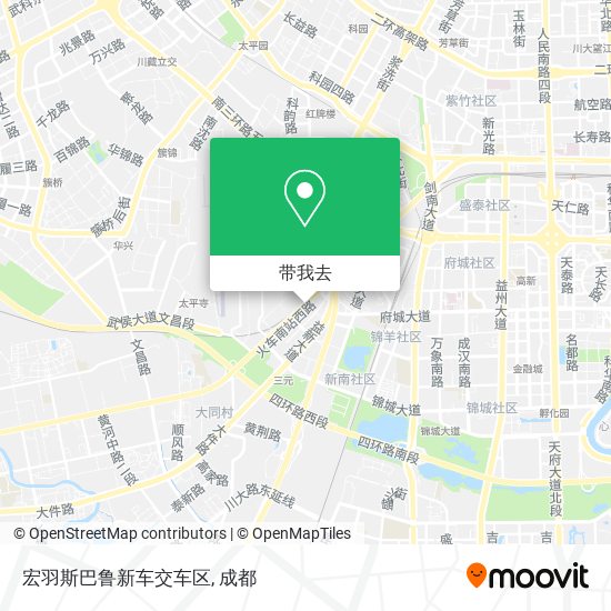 宏羽斯巴鲁新车交车区地图