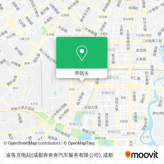 途客充电站(成都奔奔奔汽车服务有限公司)地图