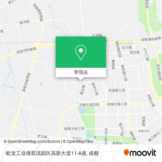 蛟龙工业港双流园区高新大道11-A座地图