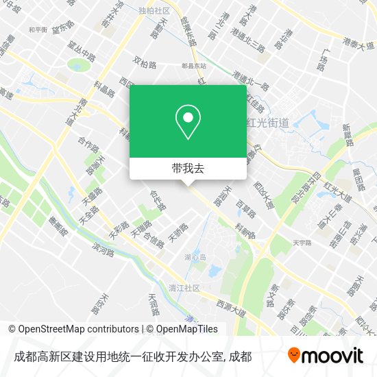 成都高新区建设用地统一征收开发办公室地图