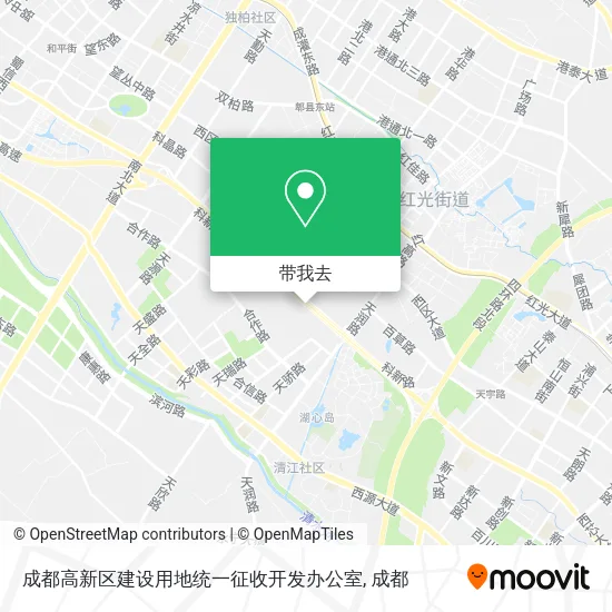 成都高新区建设用地统一征收开发办公室地图