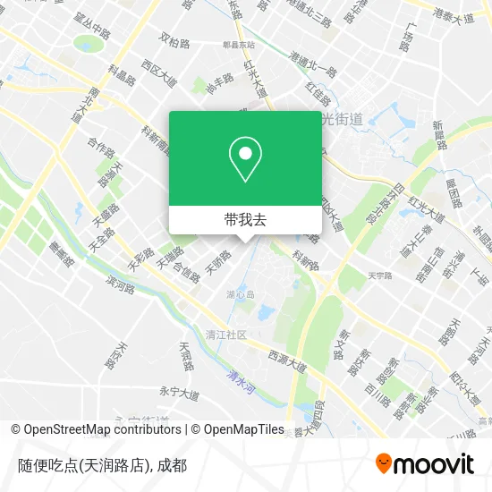 随便吃点(天润路店)地图