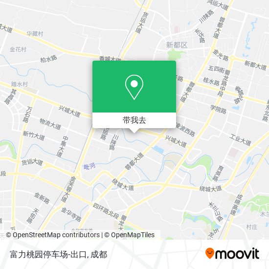富力桃园停车场-出口地图