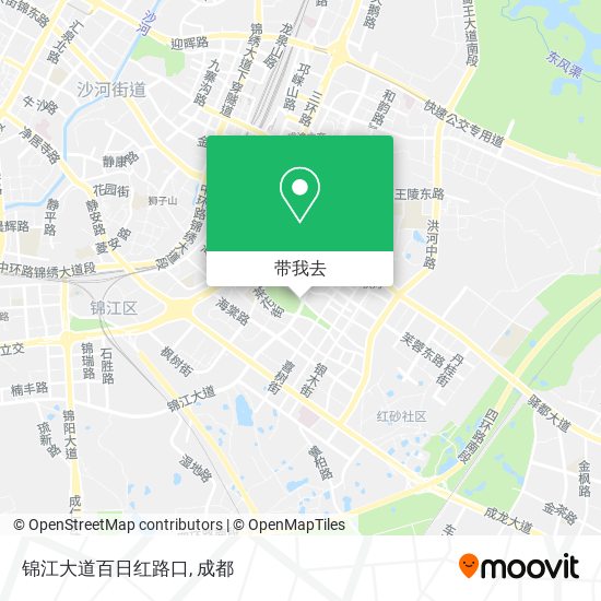 锦江大道百日红路口地图
