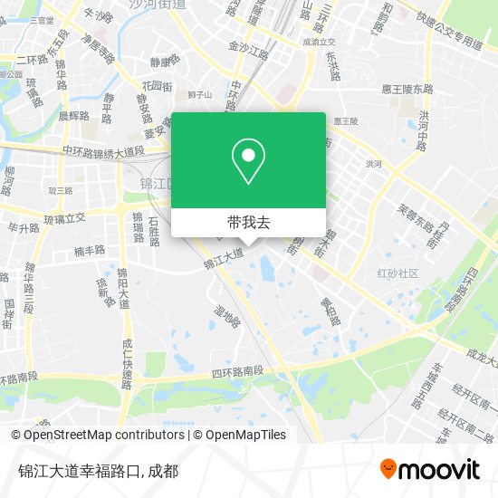 锦江大道幸福路口地图
