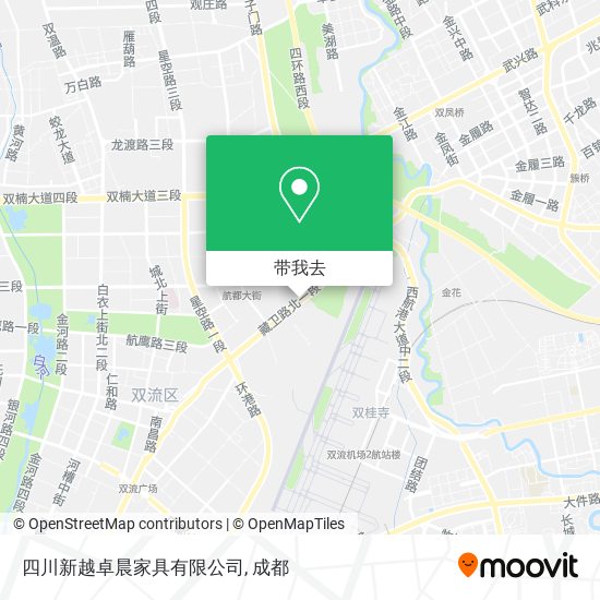 四川新越卓晨家具有限公司地图
